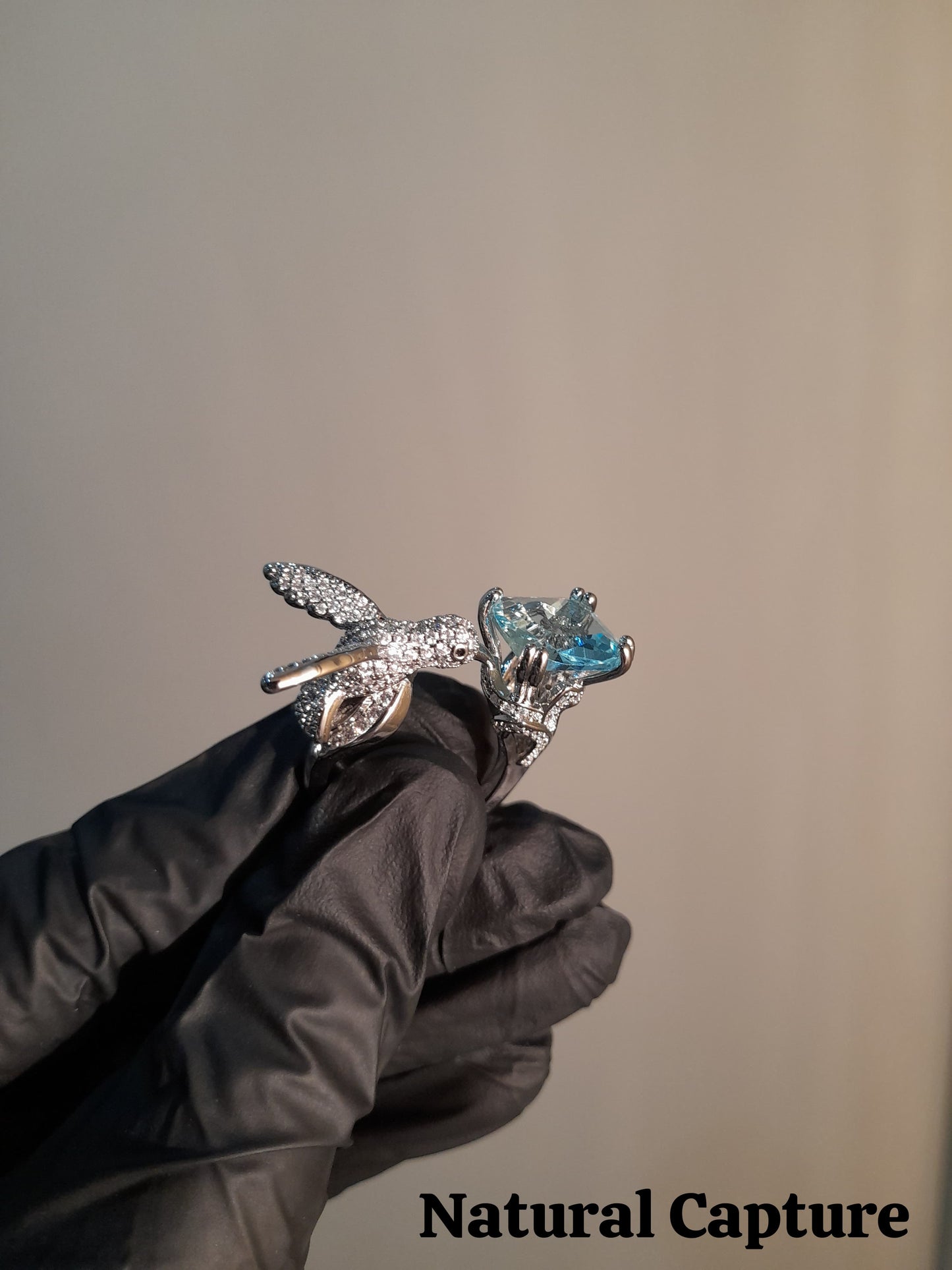 Aqua Zirconia Ring