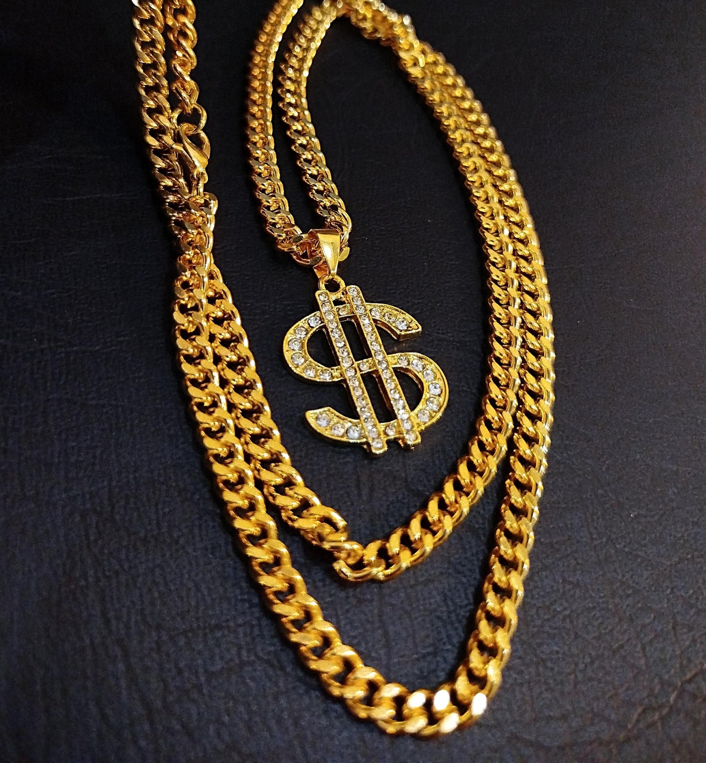 Hip Hop Dollar Sign Necklace