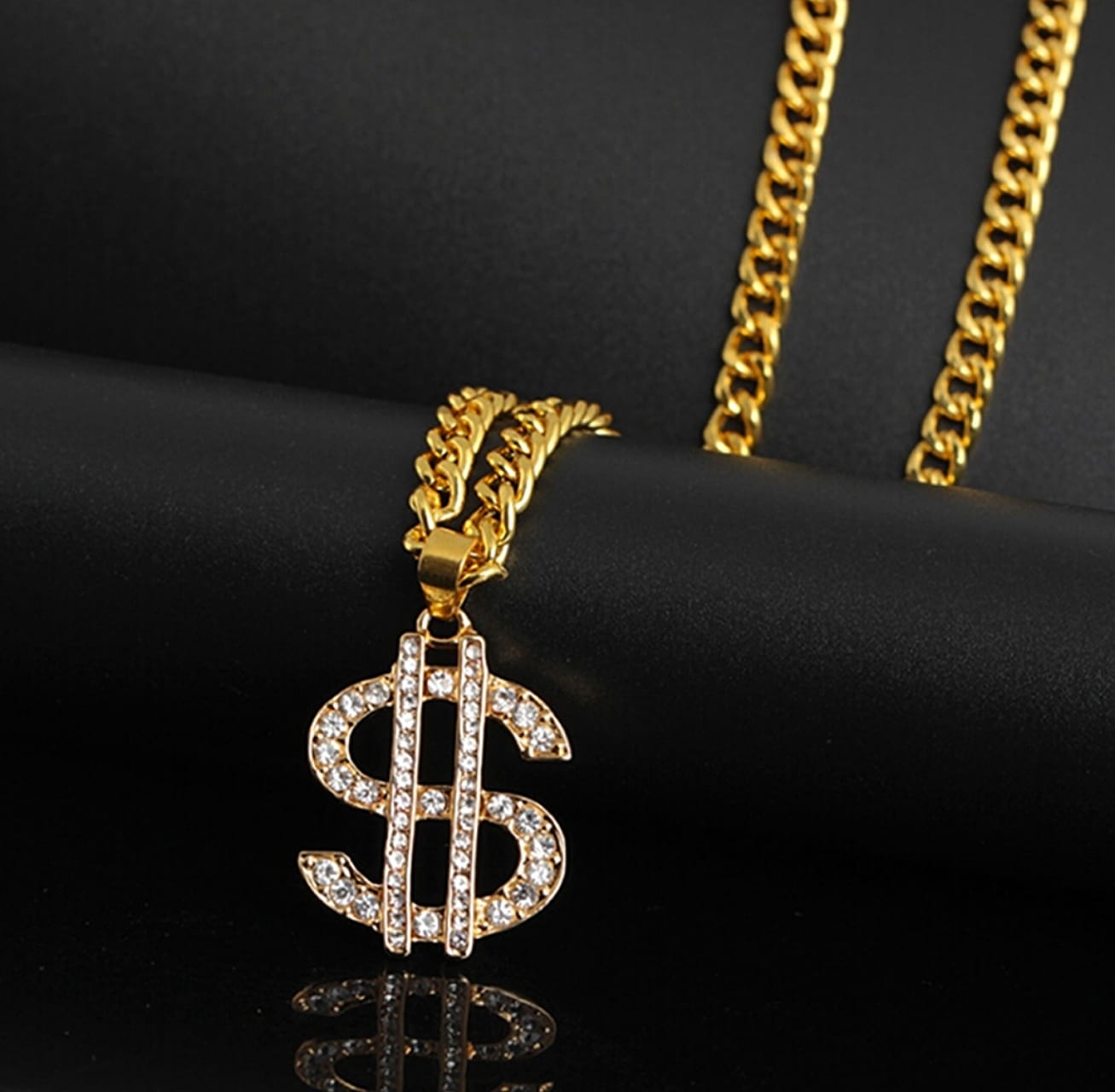 Hip Hop Dollar Sign Necklace